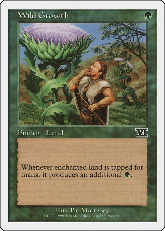 Wild Growth 268 card from Classic Sixth Edition