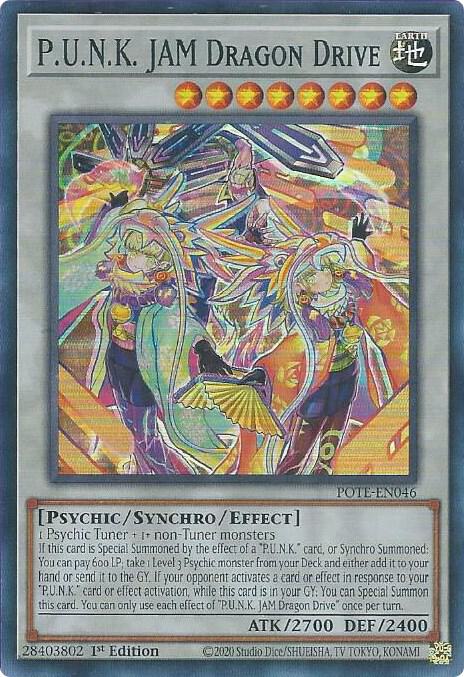 P.U.N.K. JAM Dragon Drive POTE-EN046 card from Power of the Elements