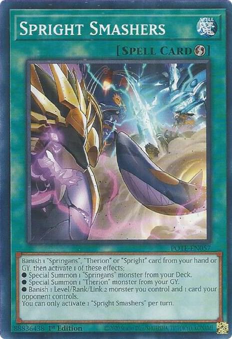 Spright Smashers POTE-EN057 card from Power of the Elements