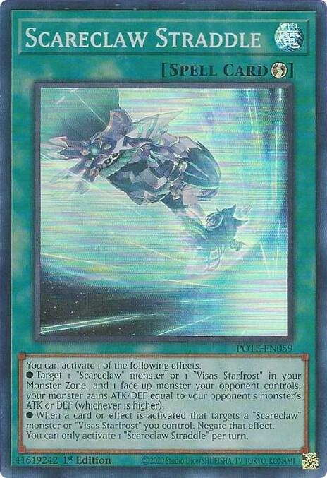 Scareclaw Straddle POTE-EN059 card from Power of the Elements