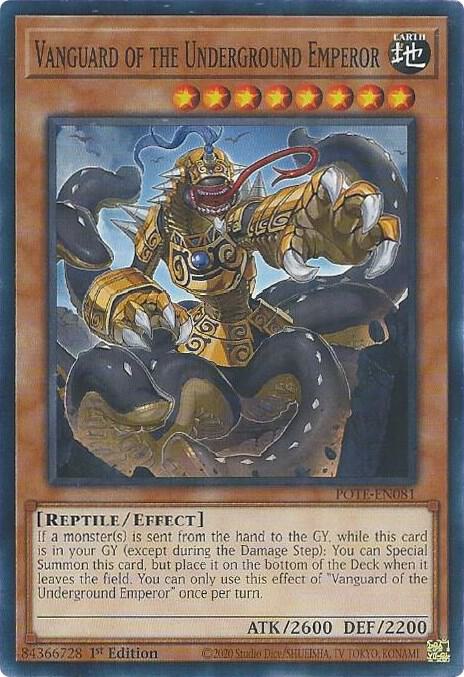 Vanguard of the Underground Emperor POTE-EN081 card from Power of the Elements