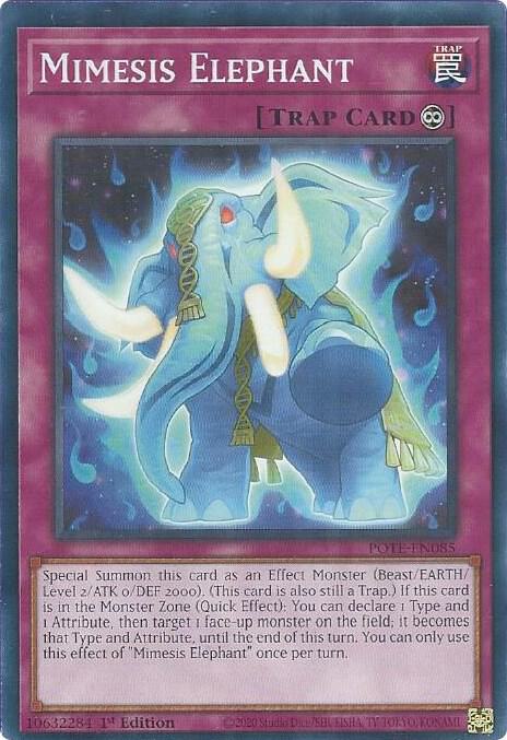 Mimesis Elephant POTE-EN085 card from Power of the Elements