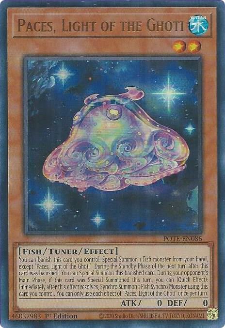 Paces, Light of the Ghoti POTE-EN086 card from Power of the Elements