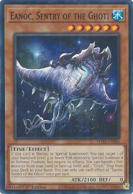Eanoc, Sentry of the Ghoti POTE-EN088 card from Power of the Elements