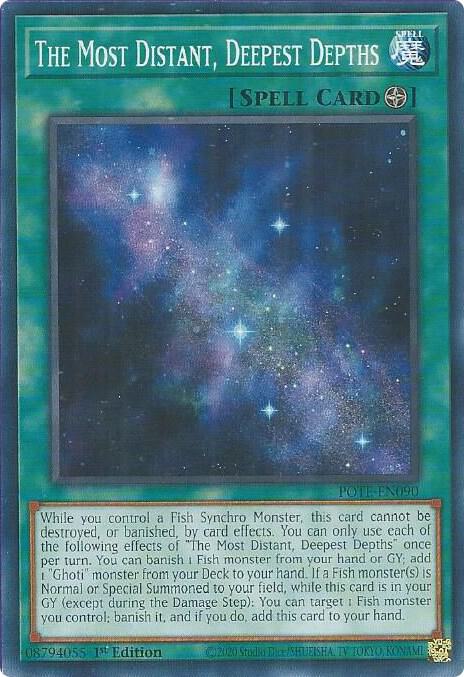The Most Distant, Deepest Depths POTE-EN090 card from Power of the Elements