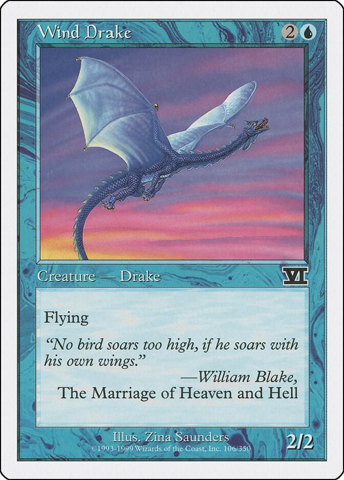 Wind Drake 106 card from Classic Sixth Edition
