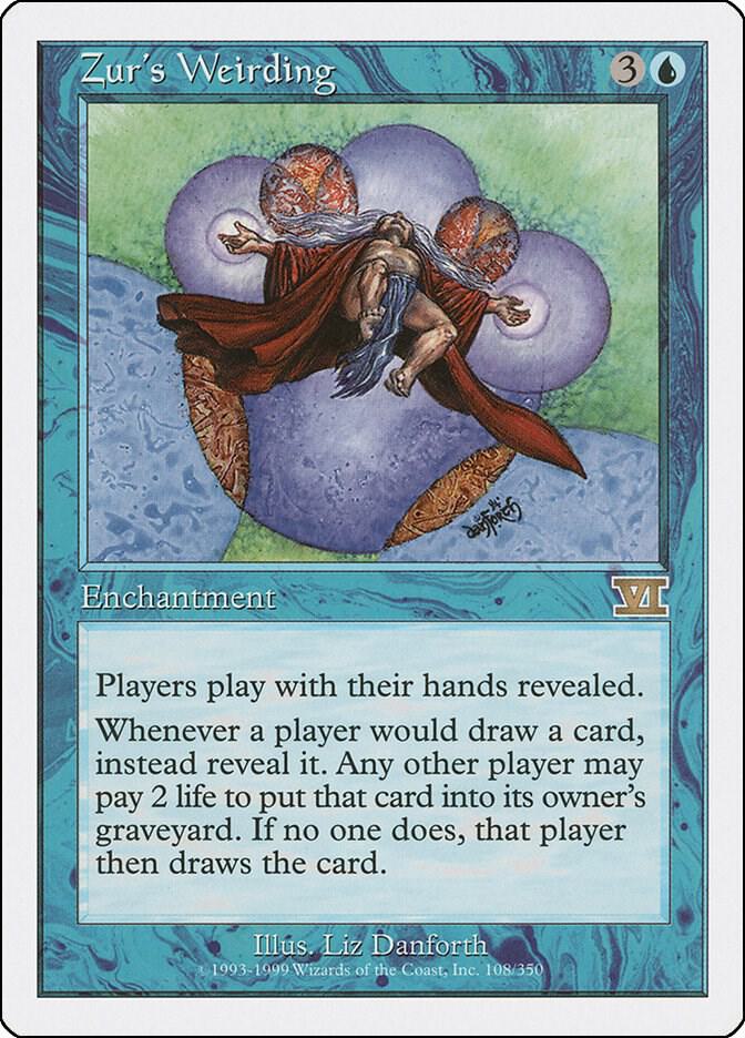 Zur's Weirding 108 card from Classic Sixth Edition