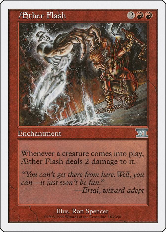 Aether Flash 163 card from Classic Sixth Edition