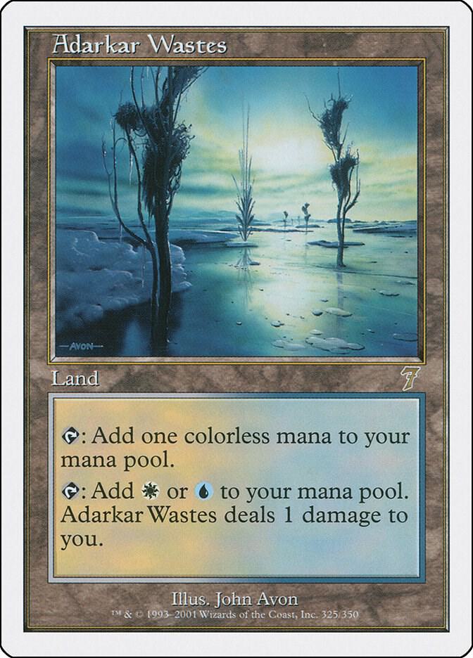 Adarkar Wastes 325 card from 7th Edition