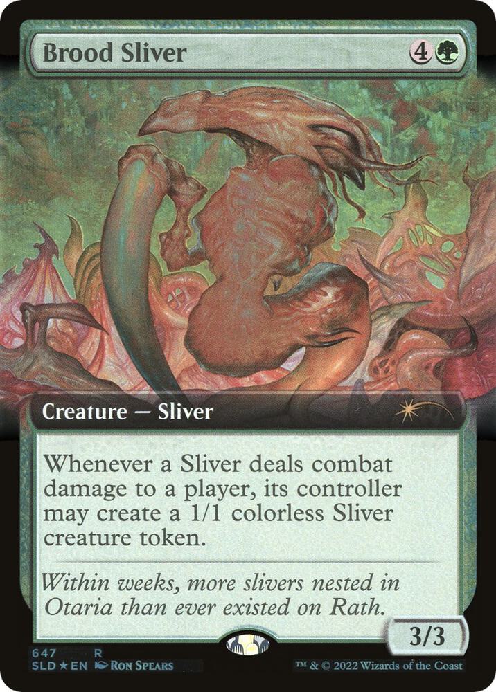 Brood Sliver (Extended Art) 647 card from Secret Lair Drop Series