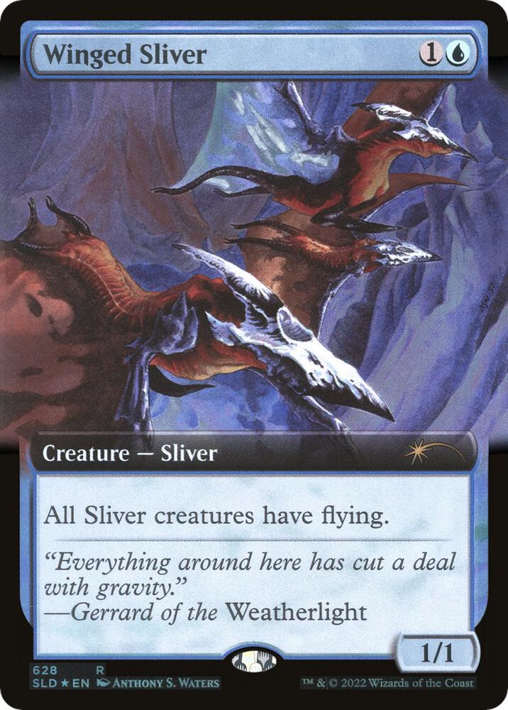 Winged Sliver (Extended Art) 628 card from Secret Lair Drop Series
