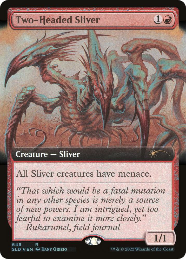 Two-Headed Sliver (Extended Art) 646 card from Secret Lair Drop Series