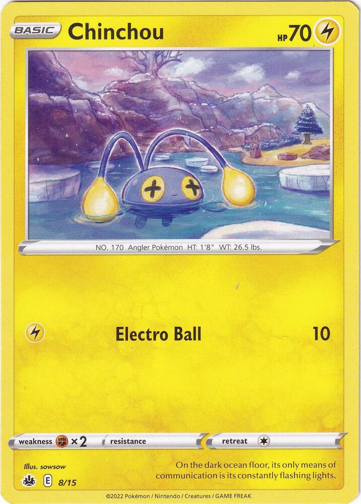 Chinchou - 8/15 008/015 card from McDonald's Promos 2022