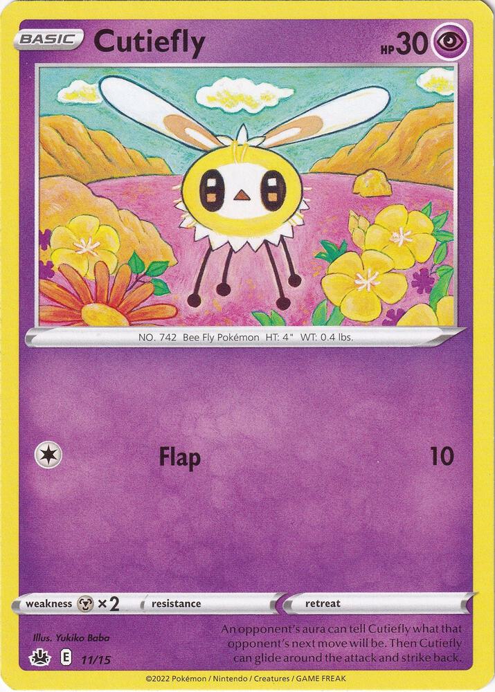 Cutiefly - 11/15 011/015 card from McDonald's Promos 2022