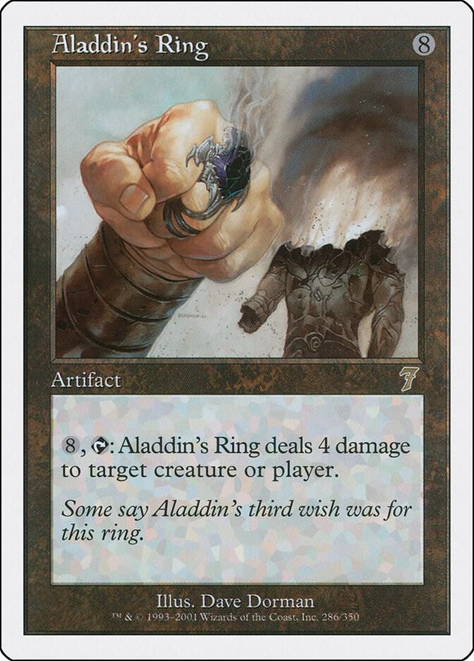 Aladdin's Ring 286 card from 7th Edition