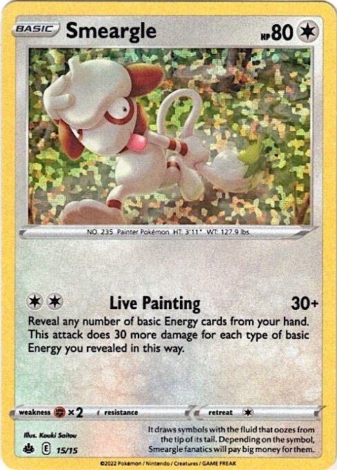 Smeargle - 15/15 015/015 card from McDonald's Promos 2022