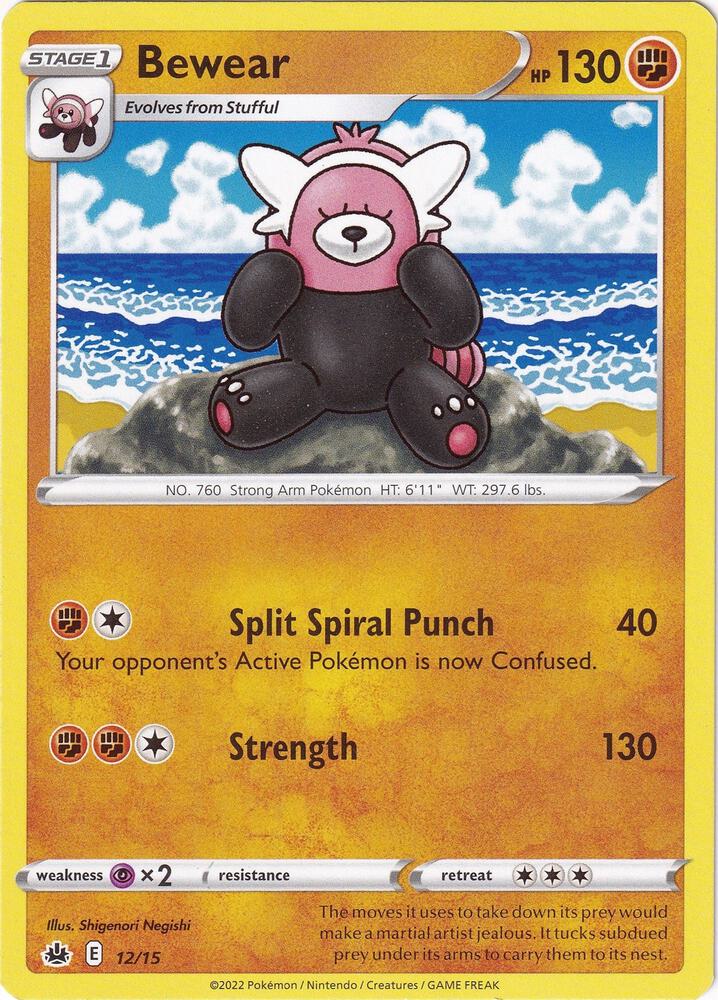 Bewear - 12/15 012/015 card from McDonald's Promos 2022