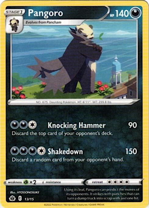 Pangoro - 13/15 013/015 card from McDonald's Promos 2022