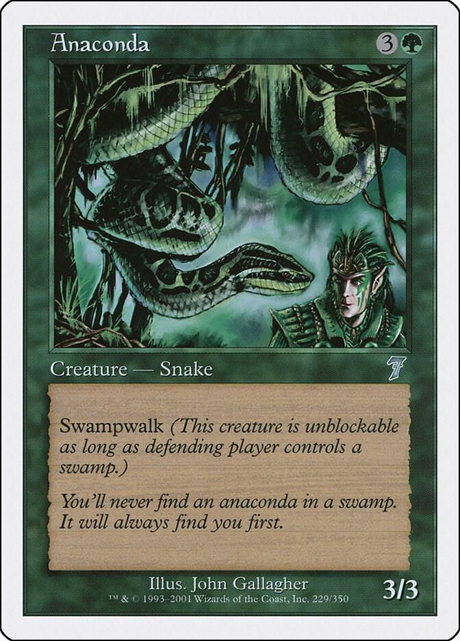 Anaconda 229 card from 7th Edition