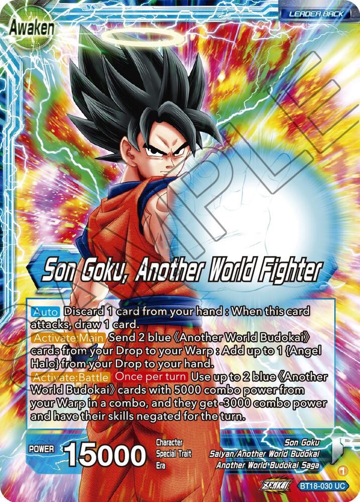 Son Goku // Son Goku, Another World Fighter BT18-030 card from Dawn of the Z-Legends