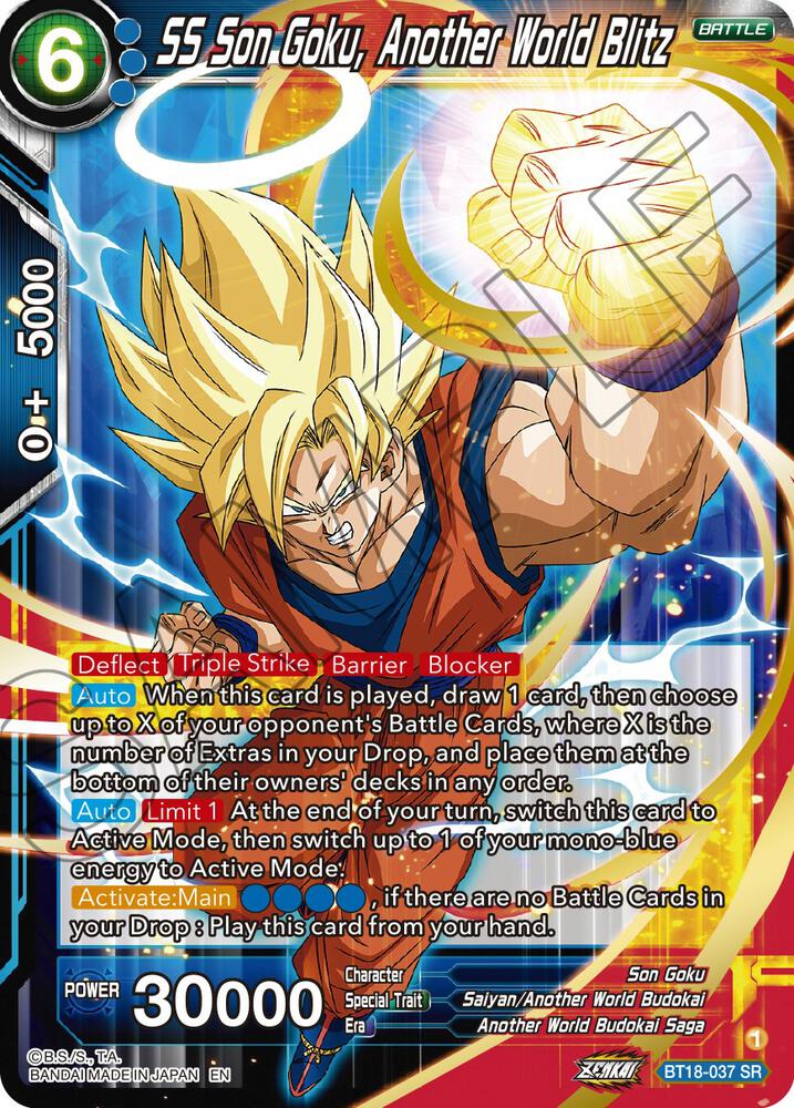SS Son Goku, Another World Blitz BT18-037 card from Dawn of the Z-Legends