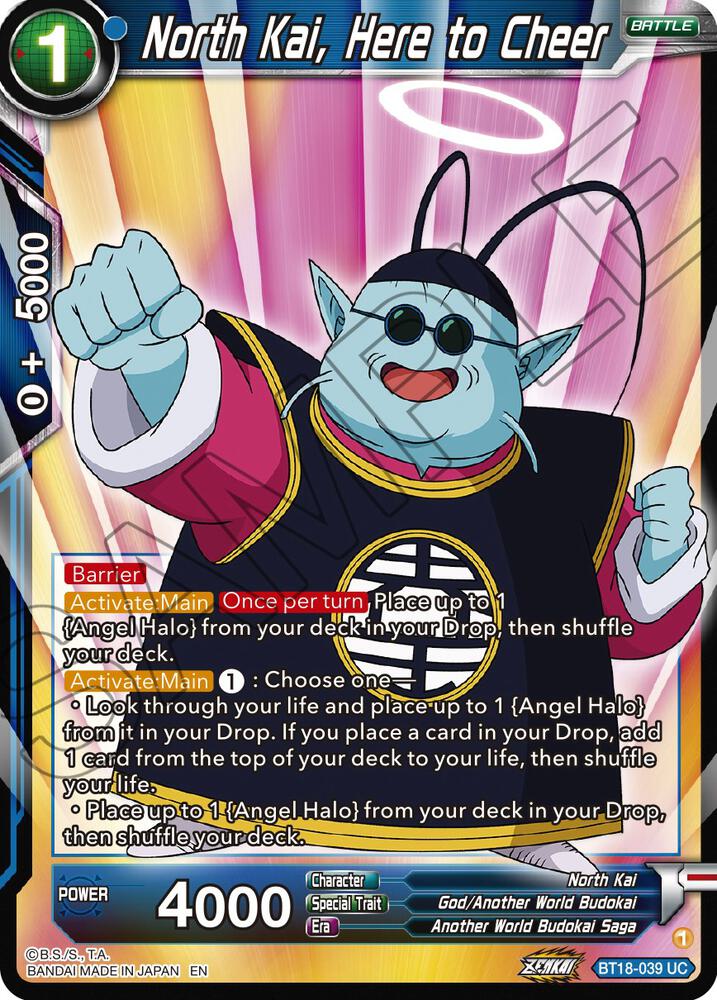 North Kai, Here to Cheer BT18-039 card from Dawn of the Z-Legends