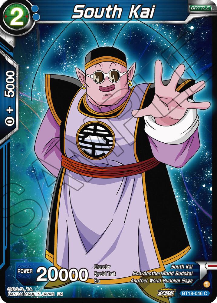 South Kai BT18-046 card from Dawn of the Z-Legends