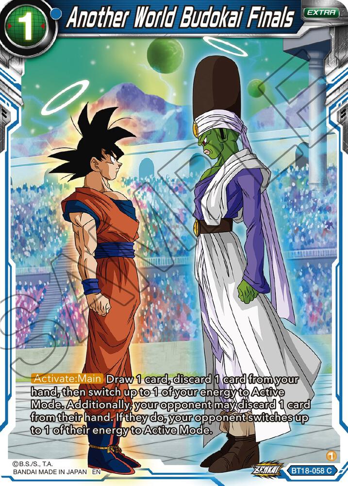Another World Budokai Finals BT18-058 card from Dawn of the Z-Legends