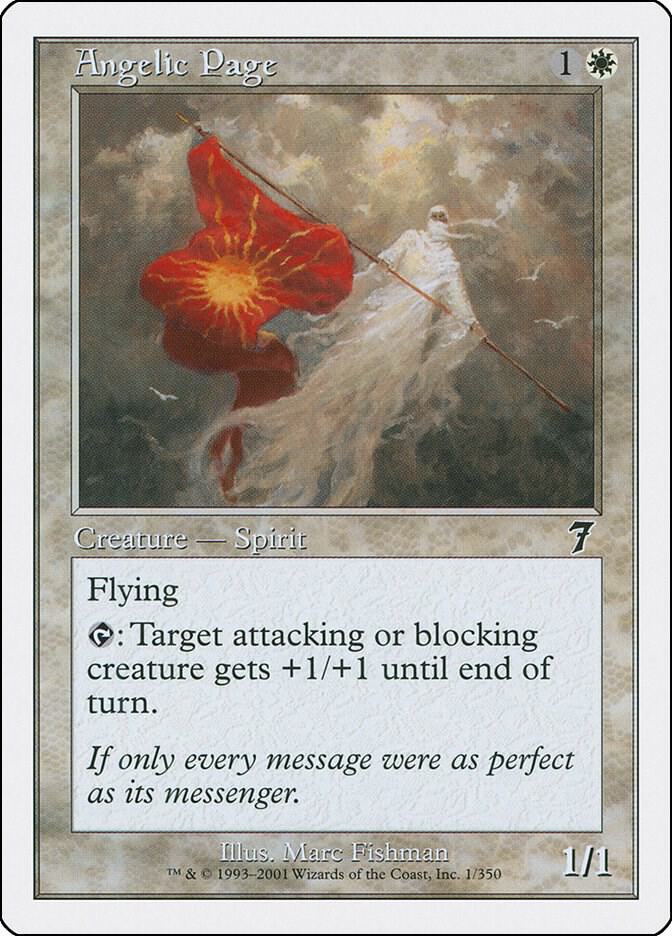 Angelic Page 1 card from 7th Edition