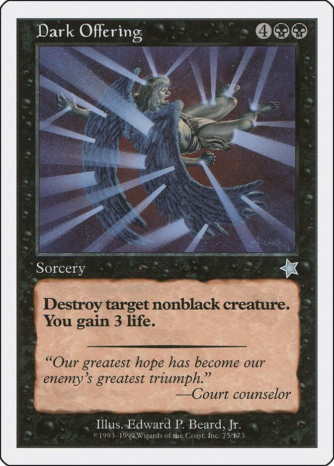 Dark Offering 75 card from Starter 1999