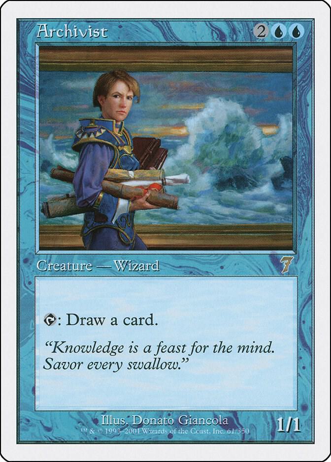 Archivist 61 card from 7th Edition
