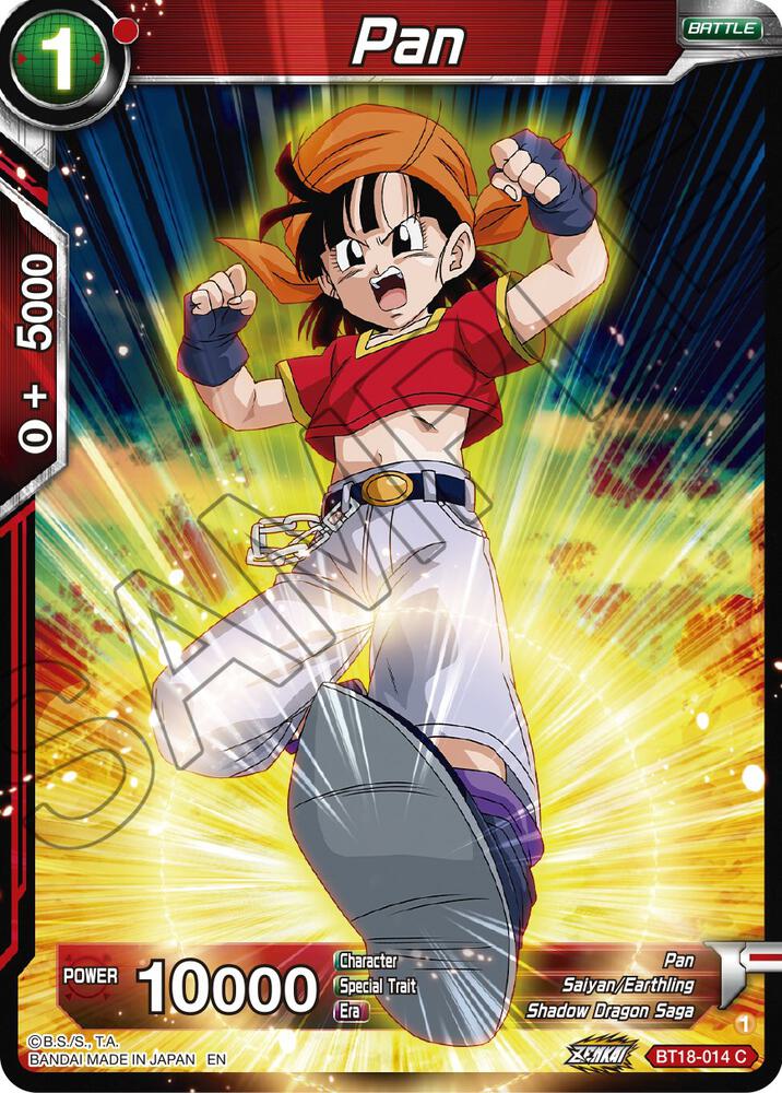 Pan BT18-014 card from Dawn of the Z-Legends