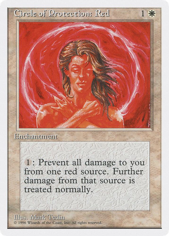 Circle of Protection: Red card from Introductory Two-Player Set