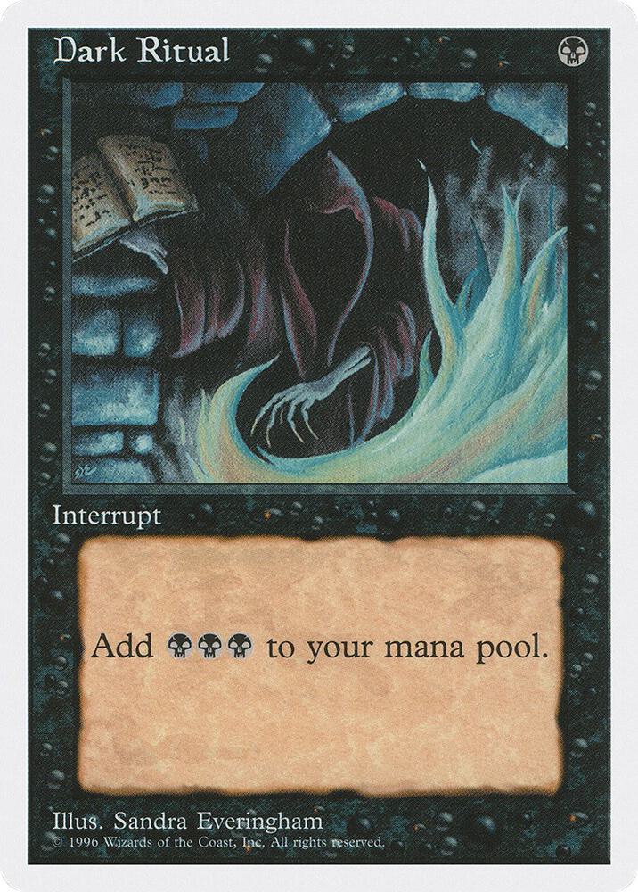 Dark Ritual card from Introductory Two-Player Set