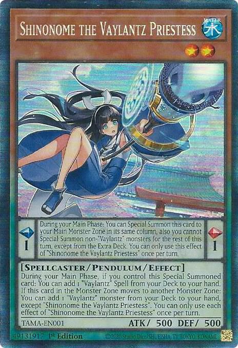 Shinonome the Vaylantz Priestess (CR) TAMA-EN001 card from Tactical Masters