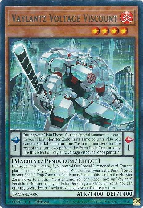 Vaylantz Voltage Viscount TAMA-EN006 card from Tactical Masters