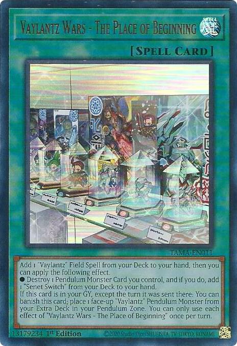 Vaylantz Wars - The Place of Beginning TAMA-EN011 card from Tactical Masters