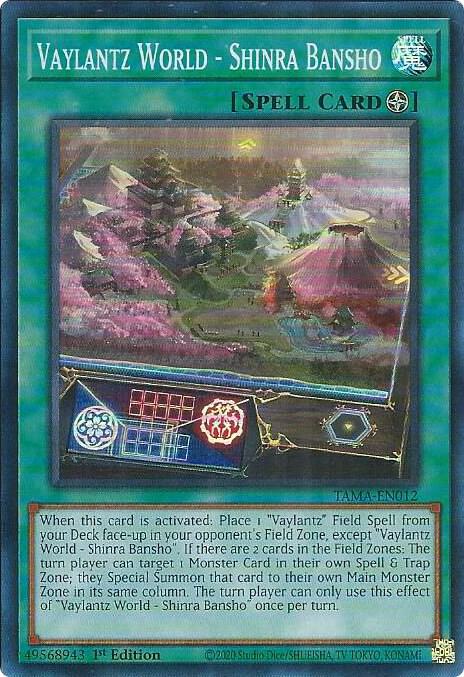 Vaylantz World - Shinra Bansho TAMA-EN012 card from Tactical Masters
