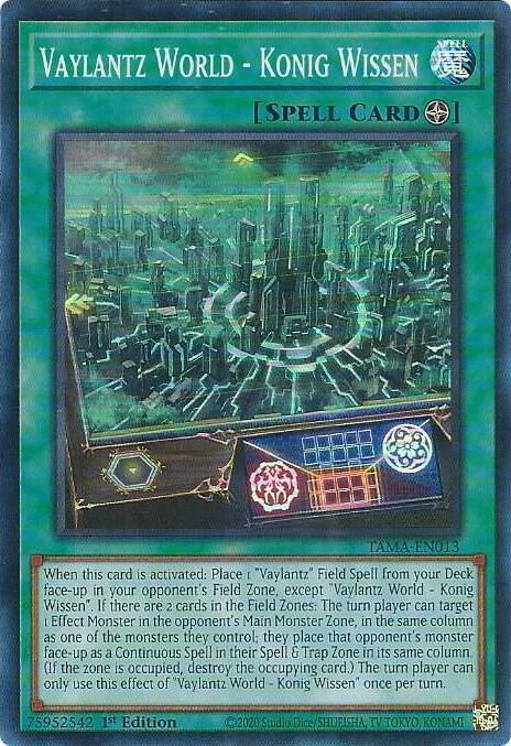 Vaylantz World - Konig Wissen TAMA-EN013 card from Tactical Masters