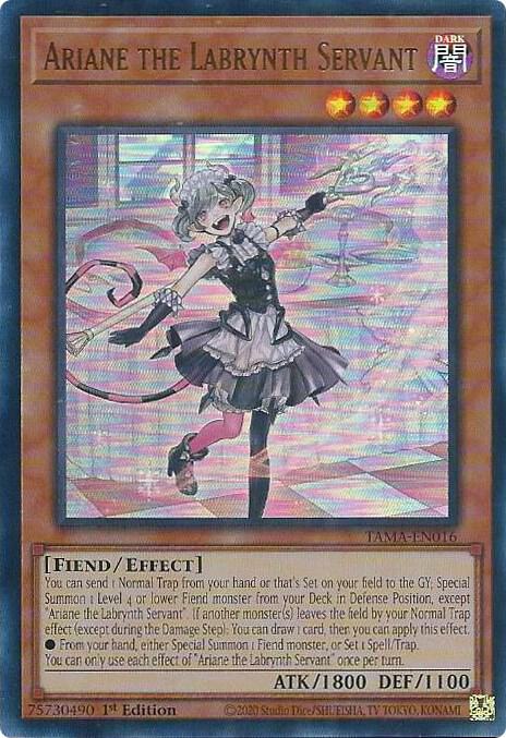 Ariane the Labrynth Servant TAMA-EN016 card from Tactical Masters