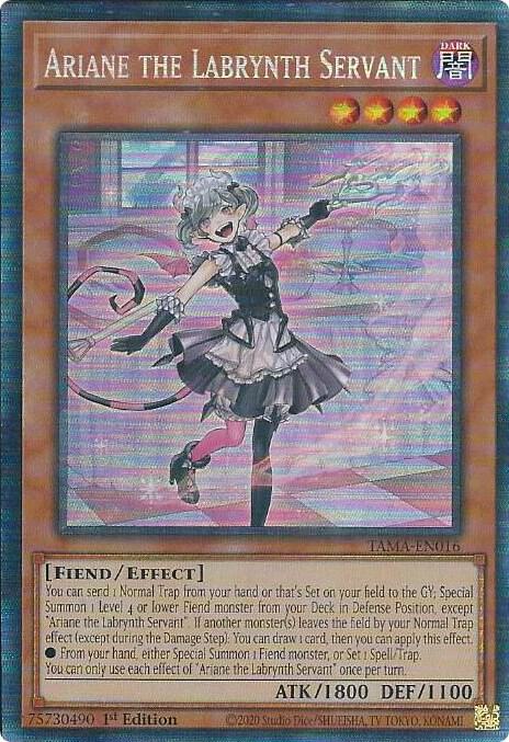 Ariane the Labrynth Servant (CR) TAMA-EN016 card from Tactical Masters