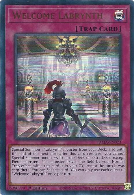 Welcome Labrynth TAMA-EN023 card from Tactical Masters