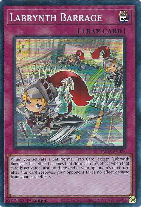 Labrynth Barrage TAMA-EN025 card from Tactical Masters