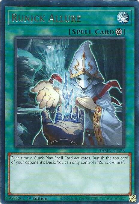 Runick Allure TAMA-EN028 card from Tactical Masters