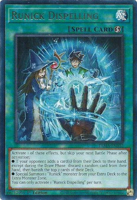 Runick Dispelling TAMA-EN032 card from Tactical Masters