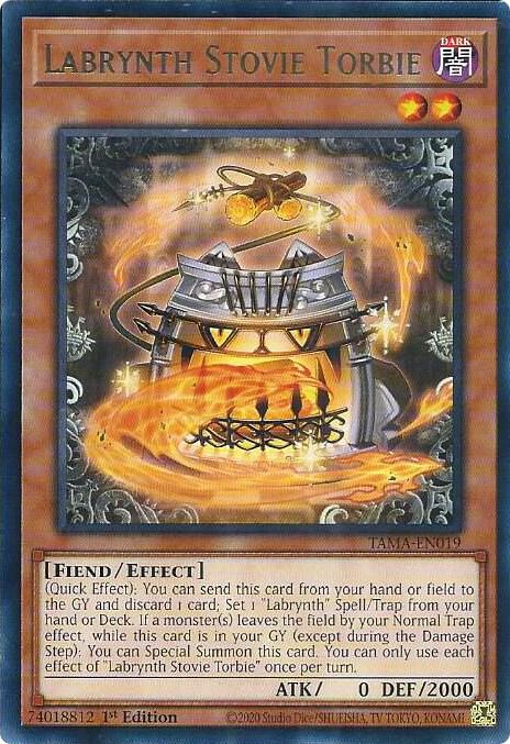 Labrynth Stovie Torbie TAMA-EN019 card from Tactical Masters