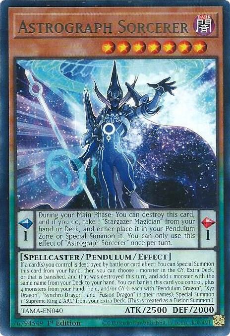 Astrograph Sorcerer TAMA-EN040 card from Tactical Masters