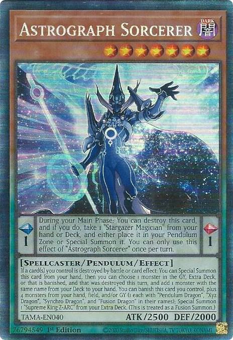 Astrograph Sorcerer (CR) TAMA-EN040 card from Tactical Masters