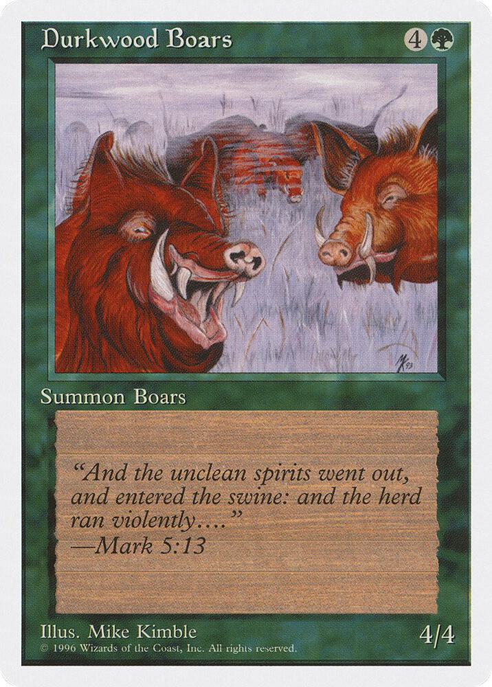 Durkwood Boars card from Introductory Two-Player Set