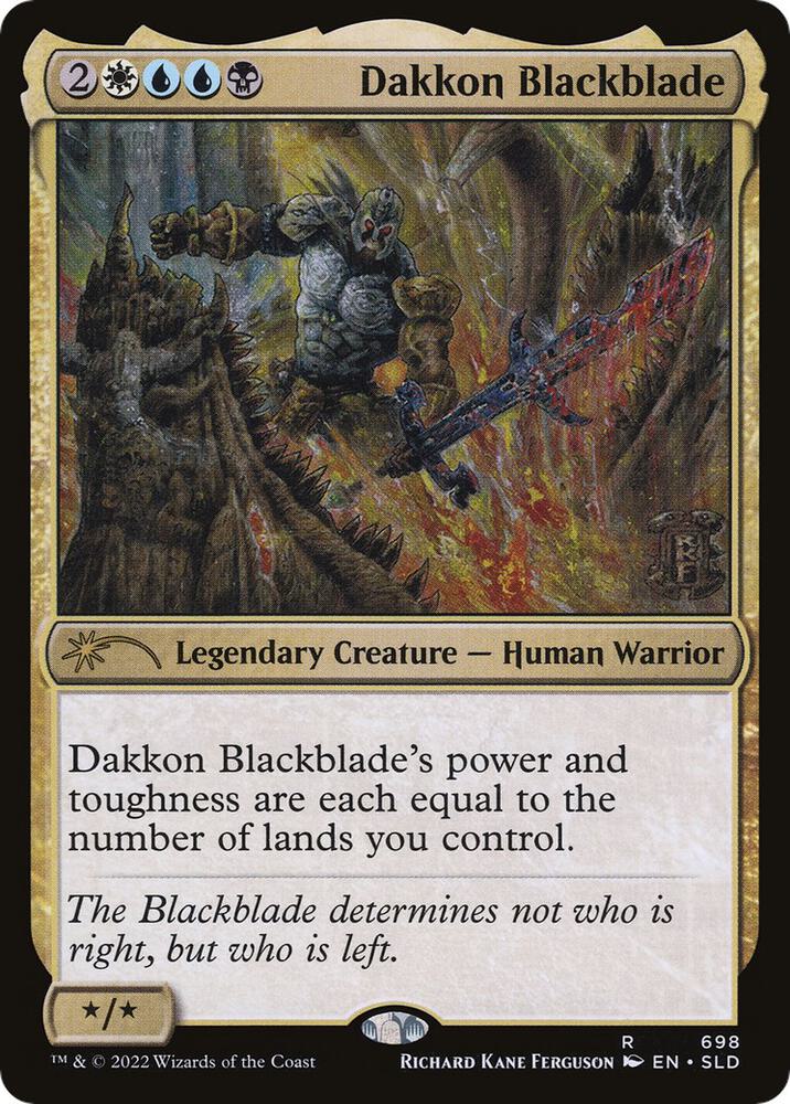 Dakkon Blackblade 698 card from Secret Lair Drop Series